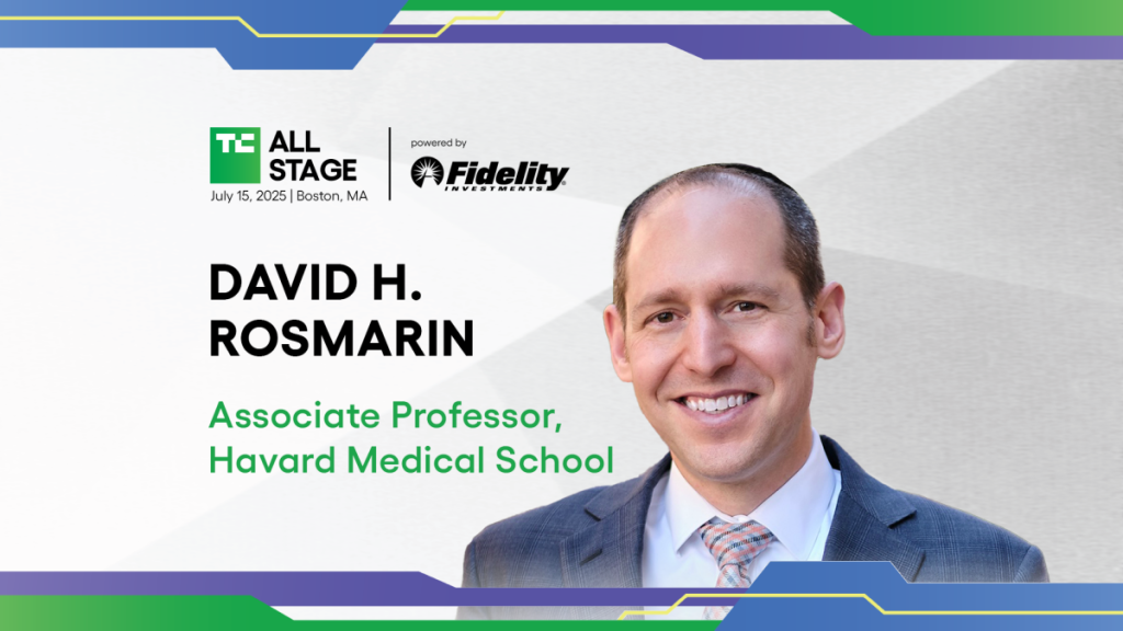 David H. Rosmarin brings a founder-focused approach to anxiety at TechCrunch All Stage